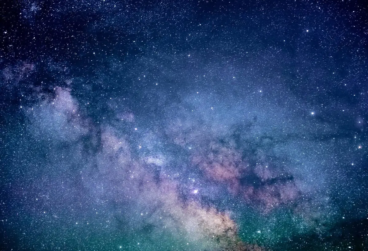 Sample photo of the night sky