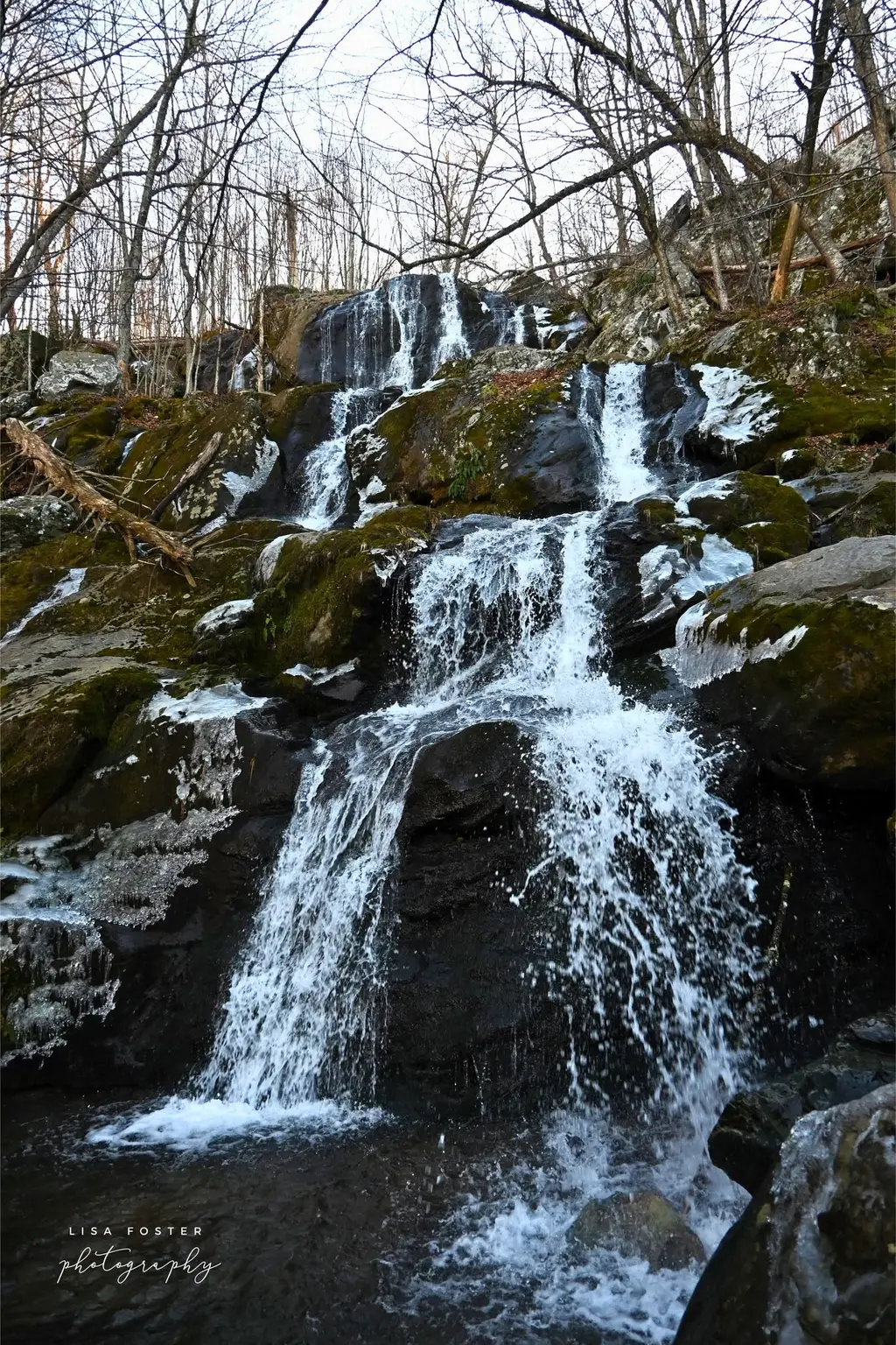 Cascading waterfall in Shenandoah