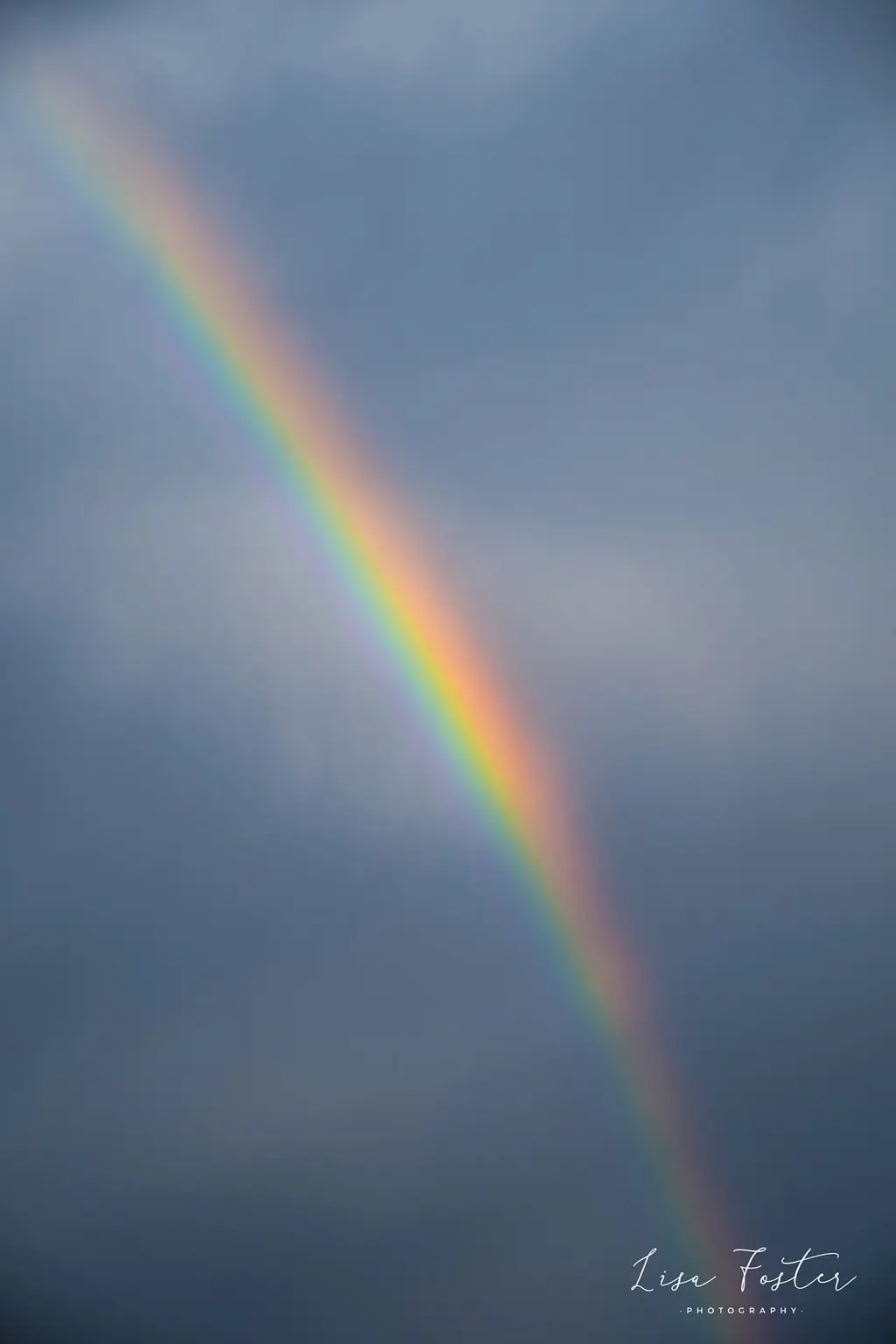 Rainbow arcing over the Shenandoah Valley