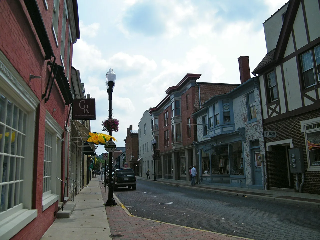 Downtown Winchester from a parking deck.